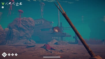Uma imagem mostrando um tubarão em “Survival: Fountain of Youth”.