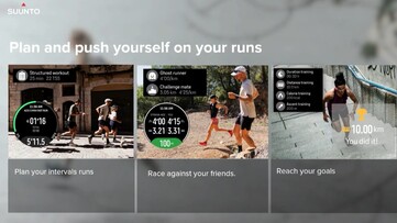 O Suunto Run permitirá que os usuários planejem corridas e até mesmo disputem contra amigos. (Fonte da imagem: Suunto)