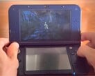Imagem da versão para 3DS de *The Legend of Zelda: Twilight Princess* em execução no console