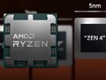A microarquitetura Zen 4 aproveita um eficiente processo de fabricação de 5-nanômetros. (Fonte de imagem: AMD - editado)