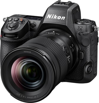 Apesar do design reduzido, a Z 8 ainda apresenta um EVF grande e uma boa quantidade de controles e portas. (Fonte da imagem: Nikon)