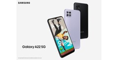 O Galaxy A22 5G. (Fonte: Samsung)