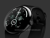Parece que o Google manterá a linguagem de design de seu smartwatch atual por pelo menos mais uma geração. (Fonte da imagem: @OnLeaks &amp; 91mobiles)