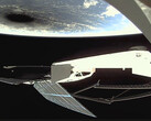 Satélite da SpaceX capta um vislumbre do eclipse solar (imagem: Starlink/X)