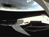 Satélite da SpaceX capta um vislumbre do eclipse solar (imagem: Starlink/X)