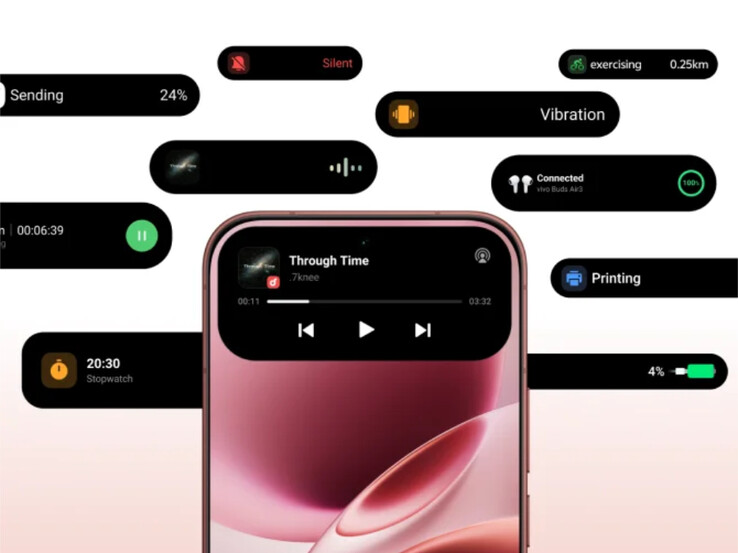 O Vivo V70 executa o OriginOS 6.