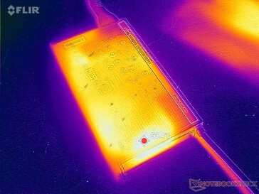 O adaptador CA pode atingir mais de 53 °C quando estiver funcionando sob cargas exigentes