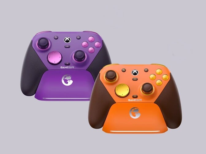 O GameSir G7 Pro é lançado nas cores Amber Flame e Plum Purple