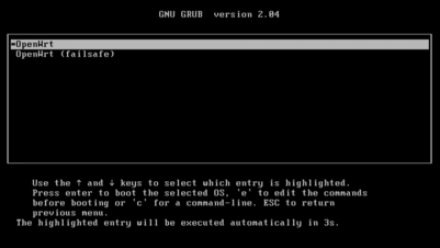 Pendrive de inicialização USB OpenWRT - sistema ativo disponível, mas sem instalador incluído