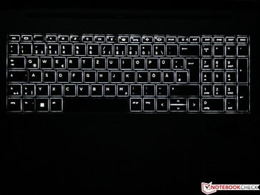 Luz de fundo do teclado