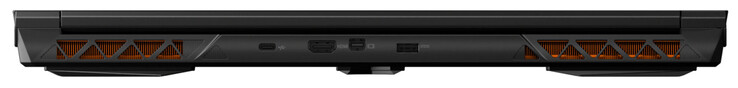 Parte traseira: USB 3.2 Gen 2 (USB-C), HDMI 2.1, Mini DisplayPort 1.4, conexão de energia