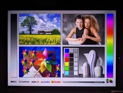 Amplos ângulos de visão OLED. O efeito arco-íris se torna perceptível