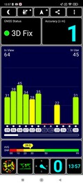 Recepção GPS ao ar livre