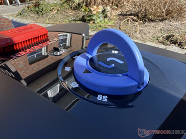 Ajuste manual da altura de corte