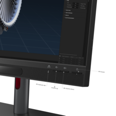 Lenovo ThinkVision 27 3D - Painel frontal. (Fonte da imagem: Lenovo)