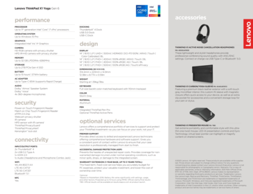 Lenovo ThinkPad X1 Yoga Gen 6 especificações