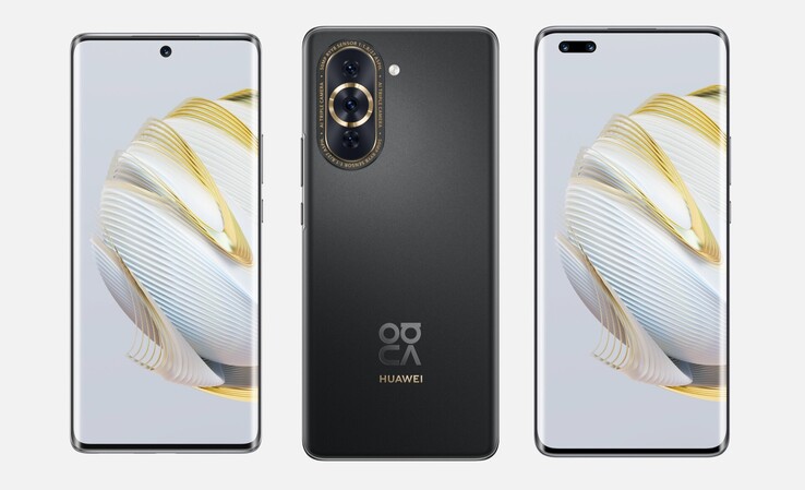 A Nova 10 e a Nova 10 Pro, da esquerda para a direita. (Fonte da imagem: Huawei)