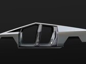 A carroceria de aço inoxidável do Cybertruck é o que deu origem ao seu formato angular (imagem: Tesla)