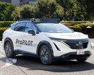 Protótipo do Nissan Ariya com kit de robô-táxi ProPilot. (Fonte da imagem: Nissan)