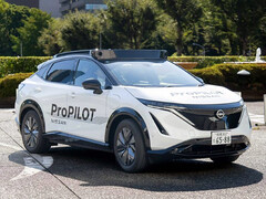 Protótipo do Nissan Ariya com kit de robô-táxi ProPilot. (Fonte da imagem: Nissan)