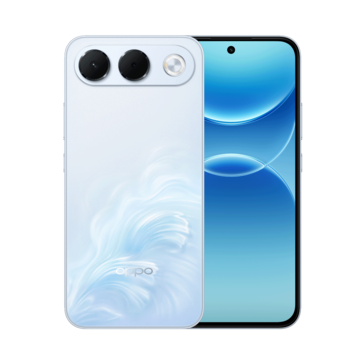 O Oppo A7 Pro na cor Surfing Blue.