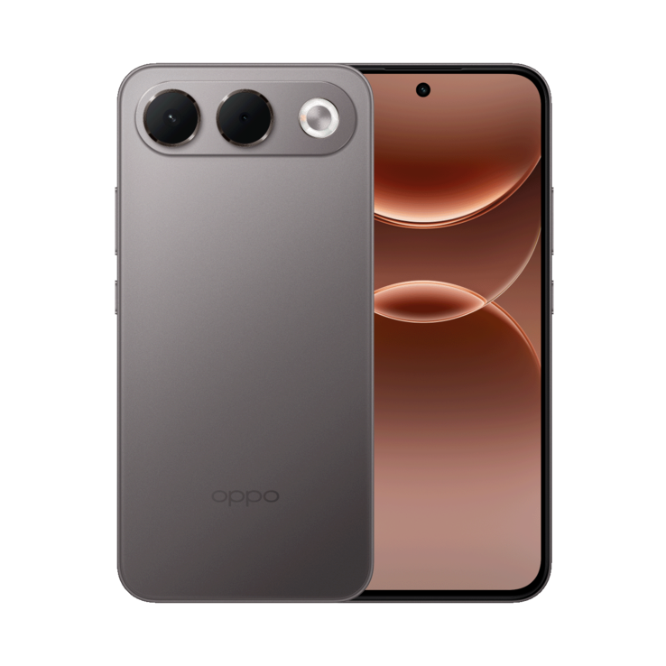 O Oppo A7 Pro na cor Shine Titanium.