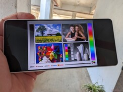 Visualização ao ar livre sob a sombra