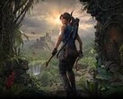 O desempenho da Radeon RX 6800 de alcance médio excepcionalmente em Shadow of the Tomb Raider com traçado de raio em (Fonte de imagem: Square Enix)