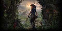 O desempenho da Radeon RX 6800 de alcance médio excepcionalmente em Shadow of the Tomb Raider com traçado de raio em (Fonte de imagem: Square Enix)