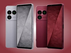 O Xperia 1 VIII em duas de suas três cores de lançamento global.