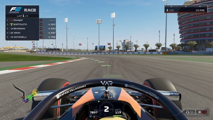 F1 25 HUD (fonte da imagem: Anil Ganti, Notebookcheck)
