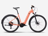 Bicicleta elétrica Peach Orange Rockrider E-ACTV 500 da Decathlon