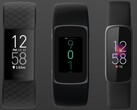 O Fitbit Charge 4 (L) e Fitbit Luxe (R) em comparação com o Fitbit Charge 5 potencial. (Fonte de imagem: Fitbit/9To5Google - editado)