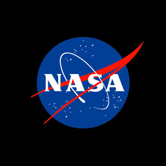 Logotipo da NASA em fundo preto