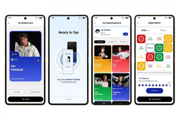O Samsung Galaxy Z Flip 7 Olympic Edition vem com aplicativos e recursos especiais relacionados ao torneio. (Fonte da imagem: Samsung)