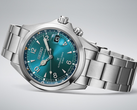 O Seiko Prospex Alpinist (modelo número SPB507, na foto) tem mostrador azul. Os outros dois modelos têm mostrador preto e verde. (Fonte da imagem: Seiko)