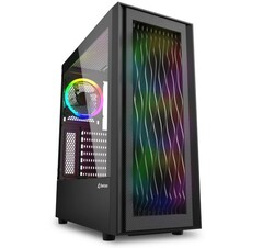 Sharkoon RGB Wave ATX caixa com painel frontal de onda 3D (Fonte: Sharkoon)