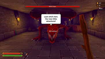 Na imagem: uma captura de tela de uma partida de The RPG.