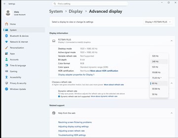 Modo duplo AI: Full HD com até 320 Hz