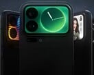 Não se espera que o Vanilla Xiaomi 17 tenha a tela secundária do Xiaomi 17 Pro e 17 Pro Max. (Fonte da imagem: Xiaomi no Weibo, aprimorada por IA para maior clareza, editada)