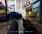 Sistema de movimento do Modern Warfare 4 mostrando o jogador deitado de bruços.
