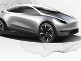 Os primeiros esboços sugerem o design do Robotaxi (Fonte da imagem: Tesla)
