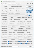 Gráfica GPU-Z Iris Xe G7