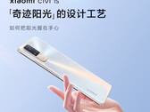 O Xiaomi Civi 1S em sua coloração 'Miracle Sunshine'. (Fonte da imagem: Xiaomi)