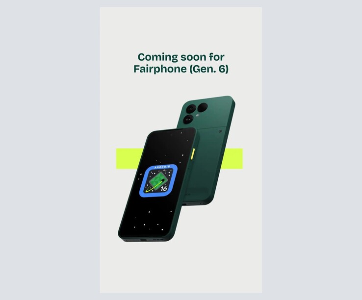 A Fairphone anunciou no Instagram que o Android 16 chegará ao Fairphone 6 em breve.