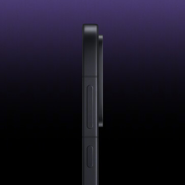 Vista lateral do telefone