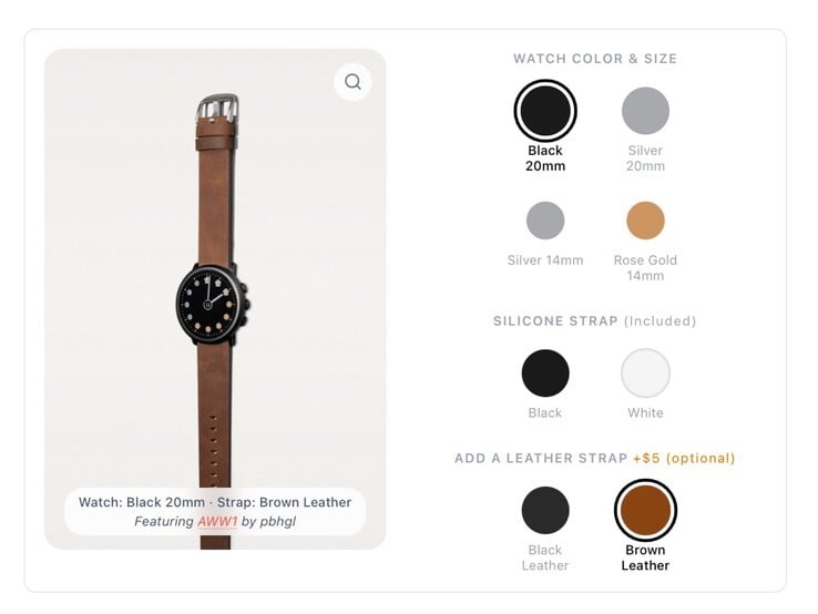 O Pebble Round 2 está disponível em três cores e com dois tamanhos de pulseira.