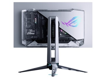 Ele tem um design transparente exclusivo na parte traseira com iluminação RGB. (Fonte da imagem: Asus)