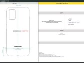 Um esquema para o próximo telefone Samsung. (Fonte: FCC via NashvilleChatter)