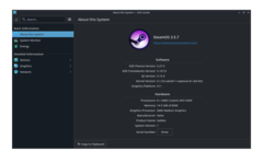 Centro de informações do sistema Steam OS/Linux